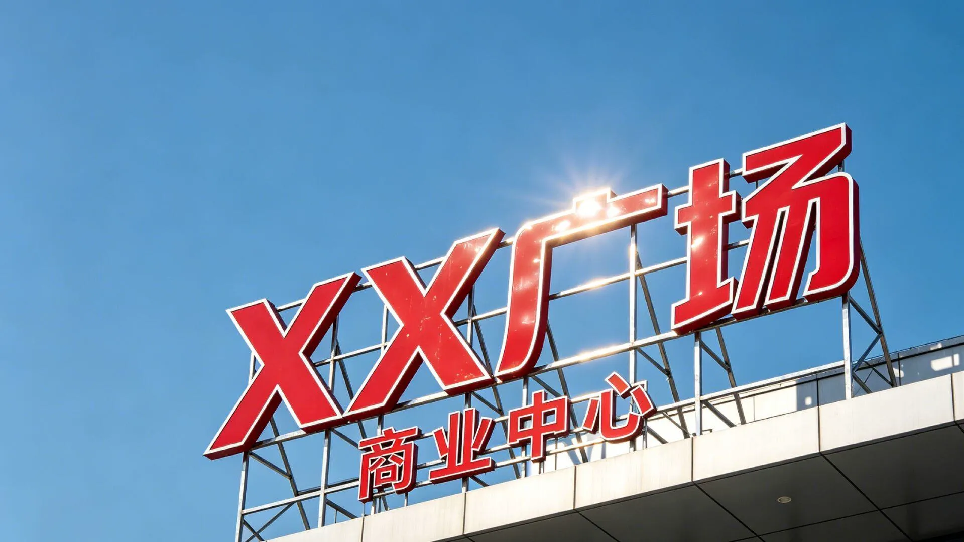 楼顶大字与高空标识，结构安全是第一前提